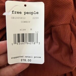 Free People “Cowboy” Top- Size M